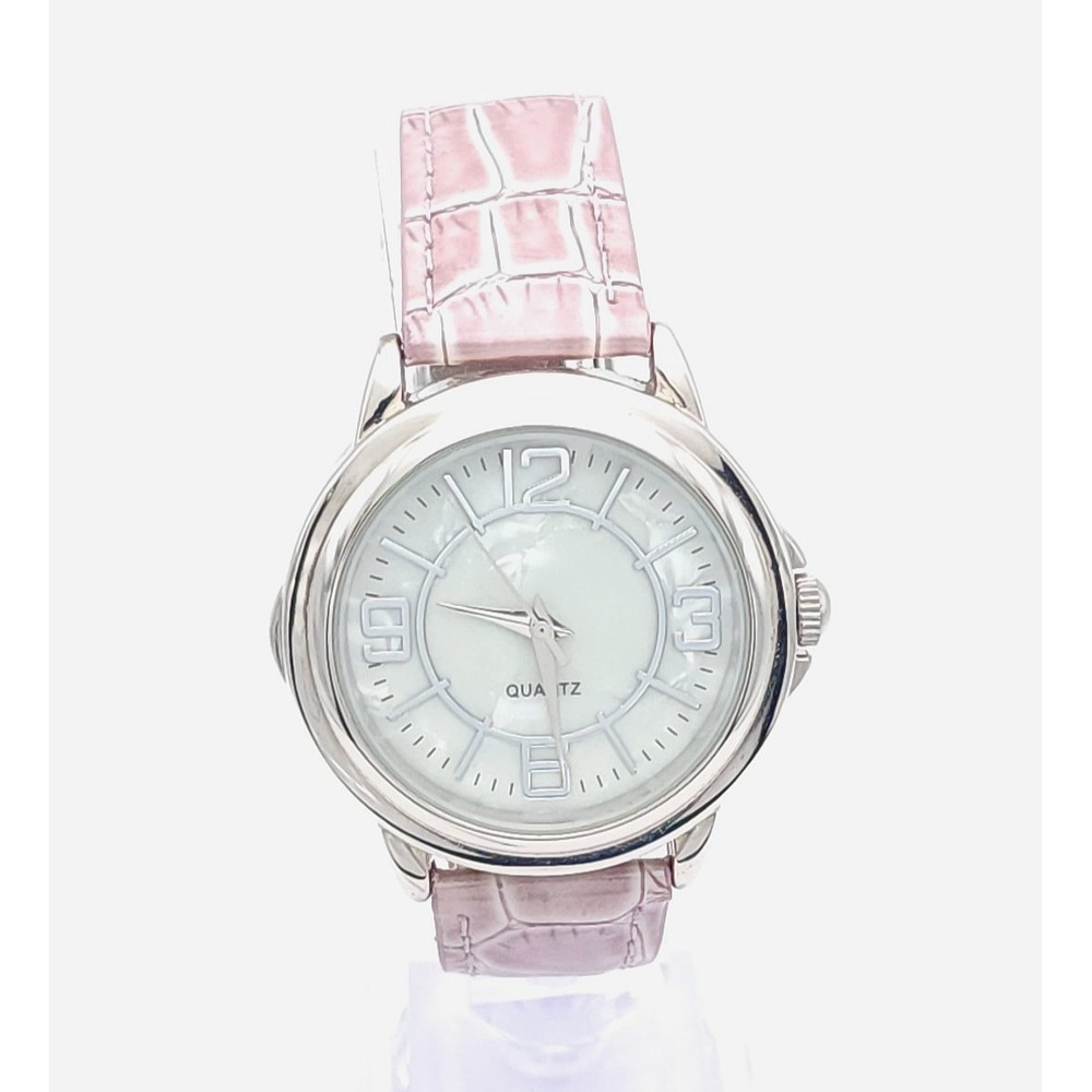Avon Women's Quartz Watch Lavender Strap Pearl Dial Vintage